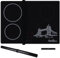 HomeMakers Translucent Induction Hob Protector Mat with Cooking Function | Large 61x53cm | Scratch and Spill Heat-Resistant Silicone Cover | Non-Slip Surface | Easy-to-Clean Kitchen Mat(London Bridge)