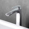 Mai & Mai Armatur Wasserhahn Bad Silber WAM-7201 | Waschbeckenarmatur 28cm hoch | Badinstallationen Einhebelmischer in modernem Design