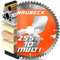BAUBECK 255mm x 25.4mm / 1inch Saw Blade - x100T for fine finish in Wood, Metal with 20/16mm bore rings - TCT 255 mm saw blade - Compatible with Bosch Dewalt Festool Freud 255 mm circular saw blade