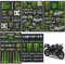 Richunie 5 Stück Fahrrad Aufkleber,Sticker Fahrrad,Monster Energy Aufkleber,Fahrradsticker für MotorräDer, Skateboard, Auto Und GeläNdemotorräDer