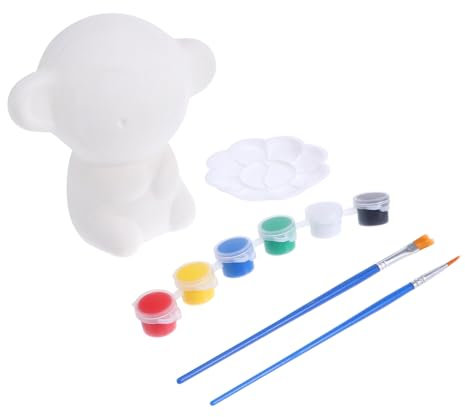 HEALSOPTHY Graffiti Ceramic Piggy Bank Diy Boys and Girls Painting Money Saving Box Unfinished Craft Toy for Home Classroom Activity