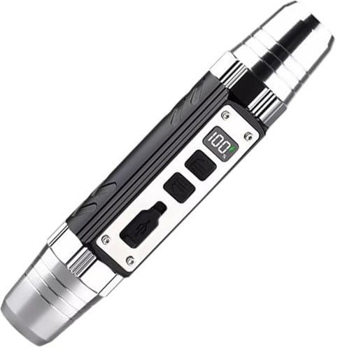 365nm UV Flashlight, Aluminum Alloy 365nm UV Flashlight Rechargeable with Optical Filter for Pet Urine Detection, Resin Curing, Rock Hunting, Traveling, Standard Torches