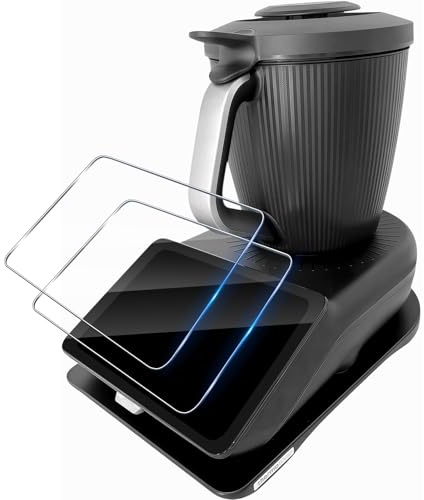 Funrae Verre Trempé pour Vorwerk Thermomix TM7 [2 pièces], Protection écran [9H Dureté] Film Vitre en Trempé, Sans Bulle, Anti Rayures, 0.33MM HD Transparente Vitre Trempé