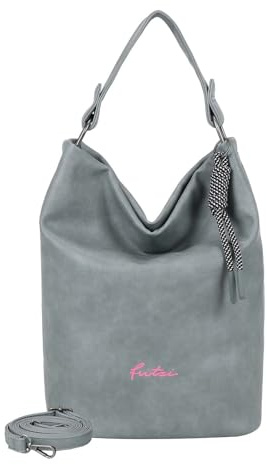 Fritzi aus Preussen Schultertasche Lou Hobo Blue-Grey blaugrau