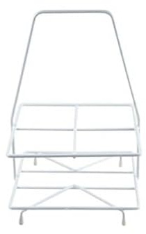Apollo White Wire Milk 4 Bottle Holder