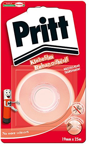Pritt Klebefilm Schluss mit Schere 19 mm x 25 m, 1 Stück, PTNMS