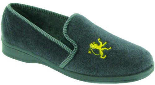 Mirak Warminster/Frank Slip-On Slipper/Mens Slippers/Classic Slippers (9 UK) (Grey)