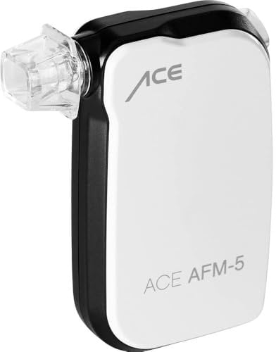ACE 107221 Smartphone Alkoholtest afm-5, Bluetooth für Android + iOS, 68 mm, Weiß / Schwarz