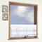 heimtexland Scheibengardine Häkelborte in Batist Optik Natur 45 x 120 cm mit Stabtunnel Country CHIC Häkelbistro Landhaus Panneau Gardine Bistrogardine ÖKOTEX Typ503