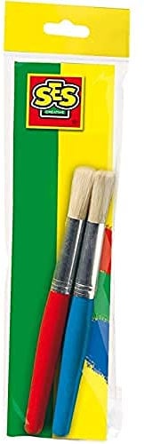 SES-Creative - Hobby und Kreativität Tempere Zeichnen und Ausmalen Jumbo Pinsel für Kinder SES, Farbe, 00399
