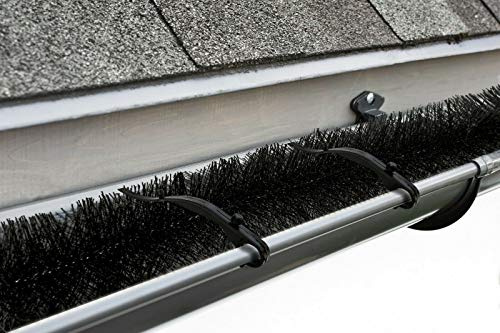 MPC ERADICATE - Bristle Brush for Gutters - 4m Length - Black Gutter Leaf Guard
