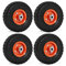 VonHaus Pneumatic Wheels 10” Pack of 4, Spare Replacement Universal Tyre Set for Wheelbarrows, Garden Carts, Sack/Hand Trucks, Trolleys, Utility Wagons, Puncture Proof Heavy Duty Tires, Easy Install