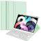FINTIE Tastatur Hülle für iPad Air 11 Zoll M3/M2 (2025/2024), iPad Air 5/4 Generation 10.9(2022/2020), TPU Rückschale Schutzhülle mit Stifthalter, magnetisch Abnehmbarer QWERTZ Keyboard, Grün