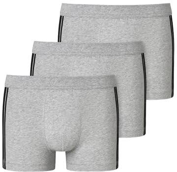 Schiesser Herren Shorts 3er Pack Mehrfachpack 95/5 Box - 173816, Größe Herren:9, Farbe:grau-Melange