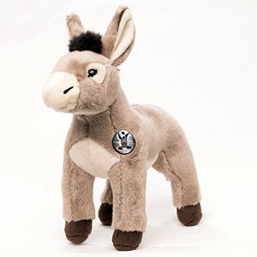 Esel Wally grau stehend 30 cm Plüschtier Plüschesel Plüschtier by Uni-Toys