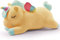 Einhorn Stofftier Spielzeug Liegen Niedliches weiches Einhorn Plüsch Umarmungskissen mit Regenbogenflügeln Kawaii Spielzeug für Kinder Mädchen (gelb, 30 cm)