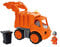 BIG-Power-Worker Müllwagen + Figur - Spielzeug Auto ideal für Unterwegs, Reifen aus Softmaterial, bewegliche Ladevorrichtung mit Ladefunktion, inklusive Figur, für Kinder ab 2 Jahren
