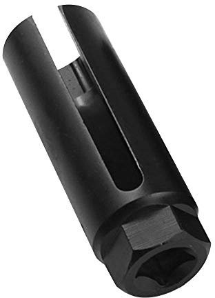 Baceyong Car Oxygen Sensor Socket, 22mm 1/2 Oxygen Sensor Sleeve Removal Wrench Tool Black Phosphorized Oxygen Sensor Sleeve