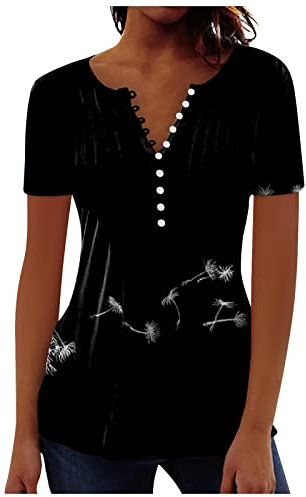 LSAltd Post Malone Tshirt Damen Party Shirt Bluse 3/4 Arm Sfit Für Frauen Sommer Oberteil Fuer Herren Pullover V Ausschnitt Desu Top Alternativ, XL, 9-black