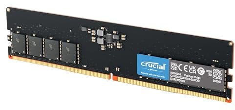 Crucial DDR5 RAM 8GB 5600MHz, Desktop Computer Memory, High Performance RAM (or 5200MHz, 4800MHz), CL46 - CT8G56C46U5