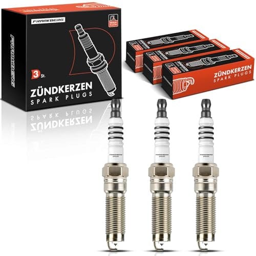 Frankberg 3x Zündkerze Zündkerzen Kompatibel mit Fiesta VI CB1 CCN 1.0L 2012-2017 Focus III 1.0L 2012-2020 C-Max II Van 1.0L 2015-2019 Replace# SILZNAR8C7H