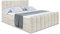 ALTDECOR Boxspringbett mit Matratze und Lattenrost, Boxbett, Topper, Fußteil, Polsterbett mit Bettkasten, Bett mit Stauraum H3-Matratze, Doppelbett, Springboxbett - OTTA-Z - 180x200 Beige Samt