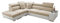 All4All Ecksofa mit Schlaffunktion Prude 282 x 227 cm - Schlafcouch mit Bettkasten – Couch mit Schlaffunktion – L-Form Sofa - Schlafsofa - für 4 Personen - Linke Seite - Beige/Weiß - Modern 26