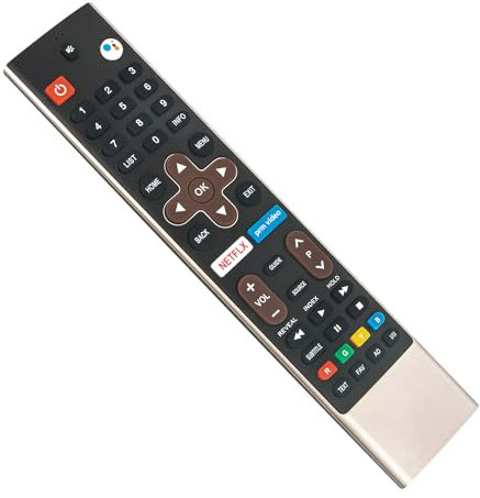 539C-267706-W050 Ersetzte Sprachfernbedienung Passend für Metz Smart TV 43DQ3652A 49DQ3652A 50DG2A52B 55DG2A52B 55DS9A62A 55DQ3652A 58DG2A52B 65DS9A62A 65DQ3652A RMG2A 539C-267706-W050