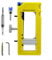 Door Hinge Installation Kit, Router Template With Non-slip Pads Removable Inserts, Door Hinge Mortiser for Hinge Installation