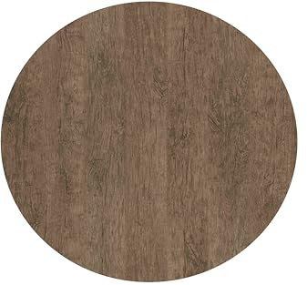 serladur / Wermodin Tischplatte Dekor Rustik Dark Oak 80 cm rund, wetterfest für Garten, Terrasse, Balkon in Gastronomiequalität Ersatztischplatte Bistro Tisch Werzalitverfahren