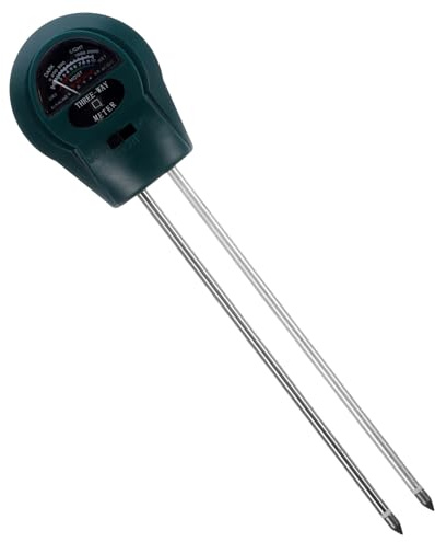 CIYODO Bodenmessgerät mit Großem Display Digitaler Ph Feuchtigkeitsmesser für Garten Pflanzen Rasen und Topfpflanzen Leichtes Langlebiges Gartentool für Präzise Bodenanalyse