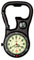 Klox Unisex-Uhr Kompass-Flaschenöffner Analoge Quarzbewegung mit Schwarz Einclipsen Karabiner K-FOB