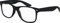 Balinco Nerd Sonnenbrille mit Klarglas matte Rubber Retro Vintage Unisex Brille mit Federscharnier (Schwarz)