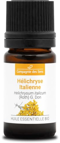 ITALIENISCHE HELICHRYSUM BIO - 5ml - Premium-Qualität Ätherisches Öl - 100% Rein, Natürlich, ChromaCert® Garantie - Chemotypisiert & Vollspektrum