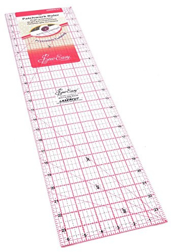 Sew Easy Sewing and Patchwork Ruler - Various Shapes and Sizes, Patchwork Ruler 24 x 6.5 inch