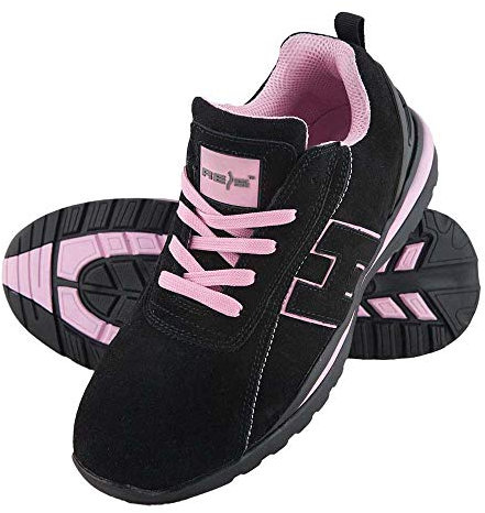 Argentina Chaussures de travail Chaussures de sécurité Taille 36–41 Femme Embout d'acier - noir/rose - Taille 37 EU
