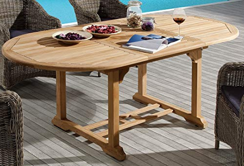 Destiny Gartentisch Tisch Four Seasons Teaktisch 180/240 Ausziehtisch Esstisch - Ohne Sessel -
