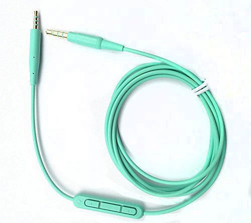 Sqrmekoko Replacement Inline Mic Remote Volume Control Audio Cable Cord Line for Bose SoundTrue Soundlink SoundlinkII QC25 QC35 QC35II QC45 OE2 Headphoes(Green)