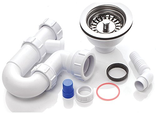 Astini, RAK, Rangemaster 1.0 Bowl Chrome Waste & Plumbing Kit No Overflow WPAK4