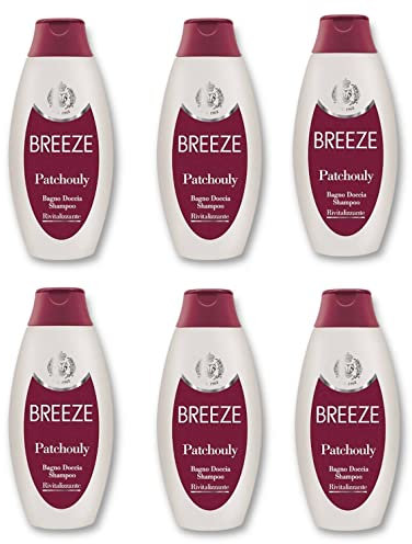 BREEZE Set 6 Bagno Patchouly 400 ml Saponi E Cosmetici