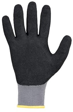 Optimate Handschuh Gr.8 grau/schwarz EN 420/EN 388 PSA II OPTIFLEX 12 Stk