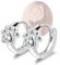 Kleine Creolen aus Zirkonia - CZ Cat Dog Paw Print Creolen Huggies Ohrringe Sterling Silber Hypoallergene süße Knorpelohrringe für Frauen Mädchen Teenager