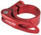 Azarxis Bike Seat Post Clamp Aluminum Alloy Quick Release Bicycle Seatpost Tube Clip 28.6mm 31.8mm 34.9mm for Mountain Bike Road Bike Fixie Gear Track Bike Folding Bike DH MTB BMX (Red - 31.8mm)