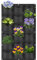 18 Taschen zum Aufhängen, vertikal, Wandmontage, Pflanzbeutel, Kräutergarten, Pflanztasche, Pflanztasche, Pflanztasche, Pflanztasche, Garten, vertikale Begrünung, Blumenbehälter (1 m × 0,5 m, schwarz)