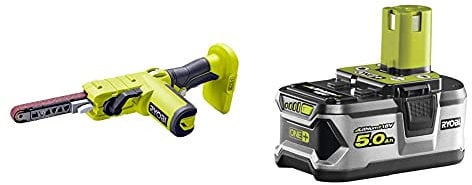 Ryobi R18PF-0 18V ONE+ Cordless Power File (Body Only) & RB18L50 ONE+ Lithium+ 5.0Ah Battery, 18 V