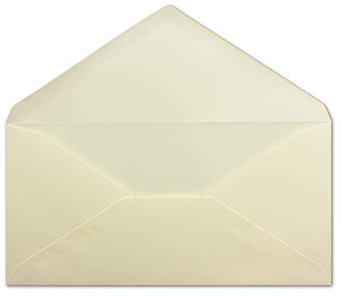 100 DIN Lang Briefumschläge Champagner (Creme) 22 x 11 cm -120 g/m² Nassklebung Post-Umschläge ohne Fenster ideal für Weihnachten Grußkarten Einladungen von Ihrem Glüxx-Agent