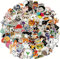 100PCs Cat Stickers, Waterproof Aesthetic Vinyl Kitty Pack for Hydro Flask, Water Bottle, Laptop, Skateboard, Luggage, Phone - Cute Cat Stickers for Kids