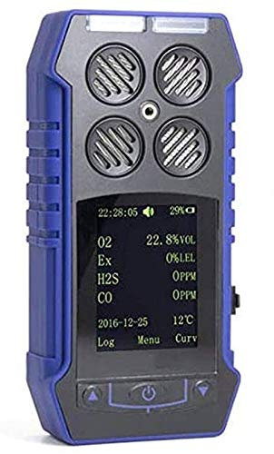 ZXM Gas Detector Gas Leak Detector - Portable Gas Detector 4 in 1 O2, CO, H2S, LEL by Forensics