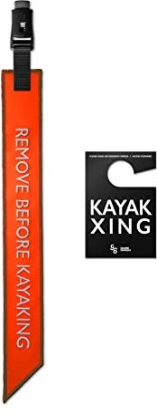 Gearlab Kayak Safety Flag, Safety Travel Flag for Kayak SUP Truck Vehicle Safety Accessories Kit (Vivid Orange)