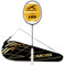 HUNDRED Rock 88 Carbon Fibre Strung Badminton Racket with Full Racket Cover (Matte Black) | for Intermediate Players | 78 Grams | Maximum String Tension - 32lbs